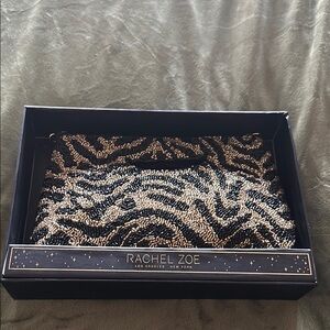 Rachel Zoe Black and Gold Clutch